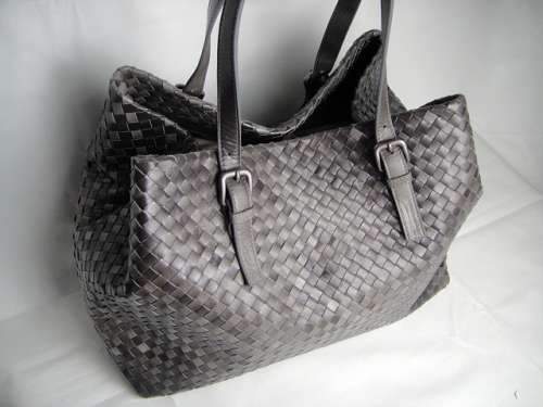 Bottega Veneta Lambskin Tote Bag 1026 grey